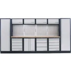 Système De Rangement Modulaire KRAFTWERK Mobilio - 6 éléments - Plan De Travail Multiplex - 3964F