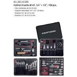 Coffret Outillage 158 Pièces KRAFTWERK - 202.147.000
