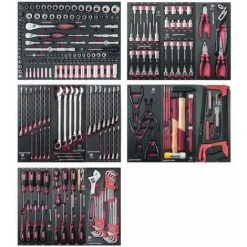 Assortiment D'outils Completo EVA 1/4+ 3/8+ 1/2 KRAFTWERK 280 Pièces - 105.530.000