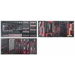 Assortiment D'outils Completo EVA 1/4+ 3/8+ 1/2 KRAFTWERK 273 Pièces - 105.524.000