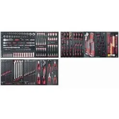 Assortiment D'outils Pro-Line EVA 1/4+ 3/8+ 1/2 KRAFTWERK 264 Pièces - 105.532.000