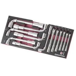 Coquille De Clés à Pipe Débouchées 7-19 Mm EVA3 KRAFTWERK 13 Pièces - 4903-29