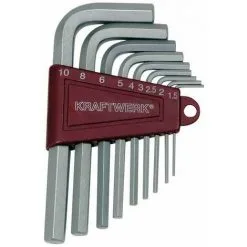 Jeu De 9 Clés Mâles 1.5-10 Mm Kraftwerk (implant 2ml)