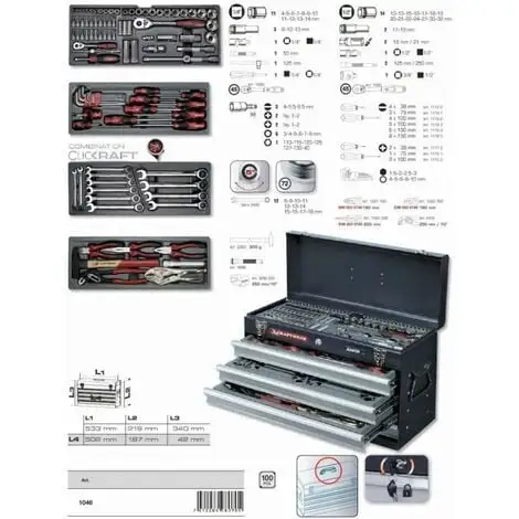 Atelier Mobile KRAFTWERK 100 Outils - 1046. 4 Atelier Mobile KRAFTWERK 100 Outils - 1046. – Image 2