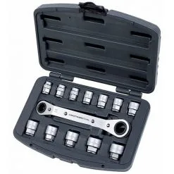 KRAFTWERK Coffret Clé Coudée Douilles Traversantes Douilles De 8 à 19 Mm